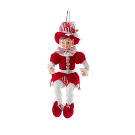 15" Kringle Klaus Peppermint Elf Ornament
