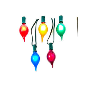 10-Light G45 Multi-Color Teardrop Light Set