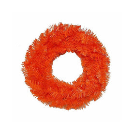 18" Unlit Orange Wreath