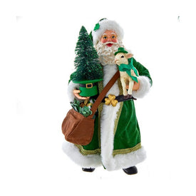12" Musical Irish Santa with Lamb