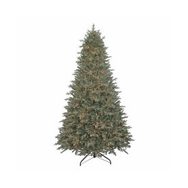 9' Pre-Lit Artificial Blue Spruce Tree with Warm White LED Lights