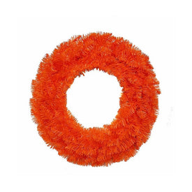 24" Unlit Orange Wreath