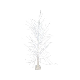 6' Pre-Lit Winter White Twig Tree with Cool White Fairy LED Lights