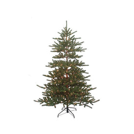 7' Pre-Lit Artificial Mountain Pine Tree with Clear Incandescent Lights