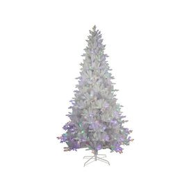 9' Pre-Lit Artificial Jackson White Pine Tree with Multi-Colored LED Lights