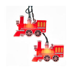10-Light Red Train Light Set