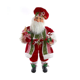 36" Kringle Klaus Red and Green Elf with Candy