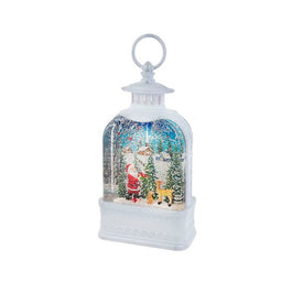 9.5" Santa Battery-Operated Lighted Water Lantern