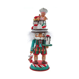 15" Hollywood Nutcracker with Gingerbread Baker Hat