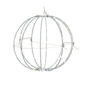 8" LED Clear Wire Foldable Metal Sphere