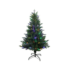 4.5' Pre-Lit Artificial Jackson Pine Tree with Multi-Colored LED Lights