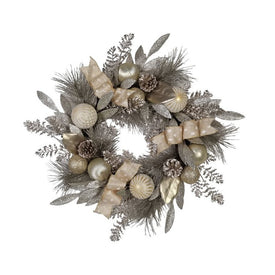 24" Unlit Rattan Wreath