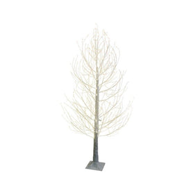 6' Pre-Lit Winter White Twig Tree with Warm White Fairy LED Lights