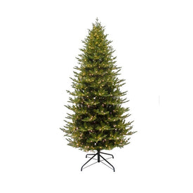 9' Pre-Lit Artificial Frasier Fir Tree with Warm White LED Lights