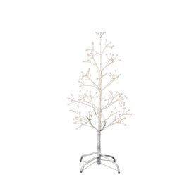 3' Pre-Lit White Birch Tree with Eight-Function Warm White LED Lights