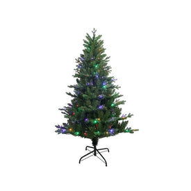 5' Pre-Lit Artificial Jackson Pine Tree with Multi-Colored LED Lights