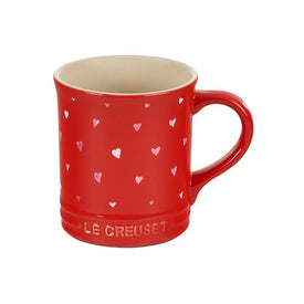L' Amour Collection Mug - Cerise with Heart Applique