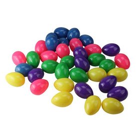 2.5" Vibrantly Colored Springtime Easter Egg Decorations Club Pack of 36