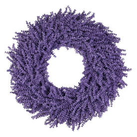 28" Unlit Artificial Purple Lavender Floral Spring Wreath