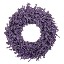 18" Unlit Artificial Purple Lavender Spring Floral Wreath