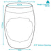 GBH-661 Decor/Furniture & Rugs/Ottomans Benches & Small Stools
