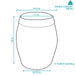 GBH-692 Decor/Furniture & Rugs/Ottomans Benches & Small Stools