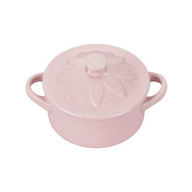 Mini Round Cocotte with Flower Lid - Chiffon Pink