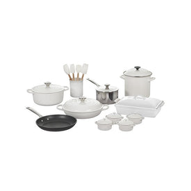 Mixed Material 20-Piece Set - White