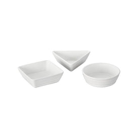 Tapas Dishes Set of 3 - White
