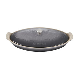 1.7-Quart Fish Baker with Stainless Steel Knob - Oyster