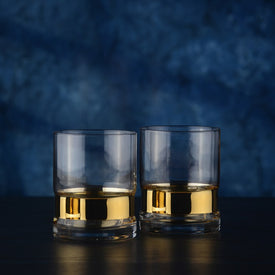 SoHo Double Old Fashioned Tumblers Set of 2 - Gold