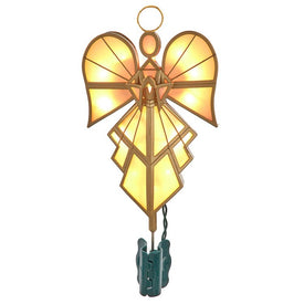 Lighted Gold Angel Christmas Tree Topper