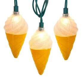 10-Light Ice Cream Cone Light Set