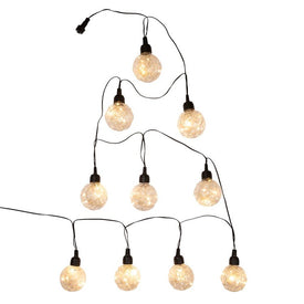 60-Light 10-Piece Fairy Bulb Light Set with Warm White LED Lights