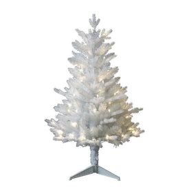 3' Pre-Lit Jackson White Pine Christmas Tree with Warm White LED Lights