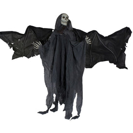 50" LED Lighted and Animated Winged Grim Reaper Halloween Decoration