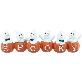 15" Ghosts and Pumpkins Spooky Halloween Decoration
