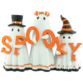 9.25" Spooky Ghost Trio Halloween Tabletop Decoration