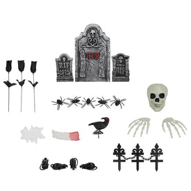 24-Piece Tombstone Set Outdoor Halloween Decoration