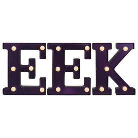 6.5" LED Lighted EEK Halloween Marquee Sign