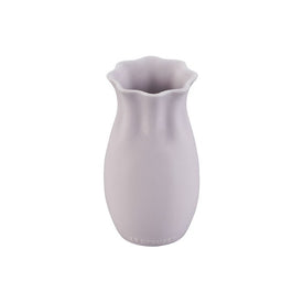 Small Stoneware Flower Petal Vase - Shallot