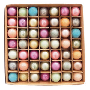Merry & Bright Boxed Pastel Christmas Ornaments Set of 49