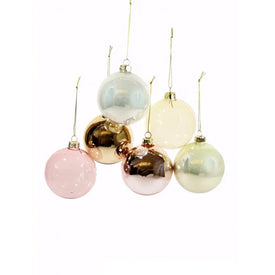 Hue Giant Neutral Christmas Ornaments Set of 6