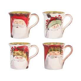 Old St. Nick Assorted Mugs Set of 4