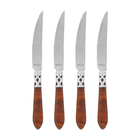 Aladdin Brilliant Tortoiseshell Steak Knives Set of 4
