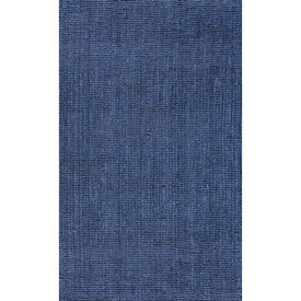Pata Handwoven Chunky Jute 2' x 12' Runner Rug - Navy