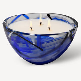 Home Fragrance Collection Contrast Scented Candle - Coast Bloom in Blue Bowl