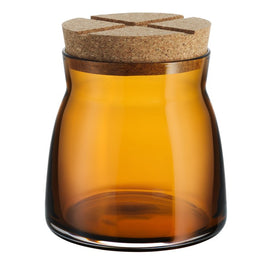 Bruk Medium Jar with Cork - Amber