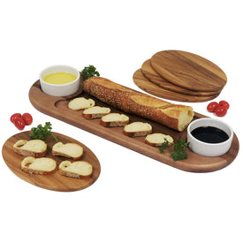 Five-Piece Oval Serving Tray Set