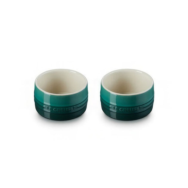 Stoneware Round Straight Wall Ramekins Set of 2 - Artichaut | Riverbend ...